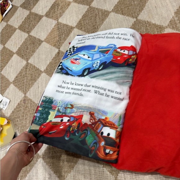 Vintage 2007 Cars pillow soft large book plush disney pixar lightning mcqueen - Picture 5 of 9